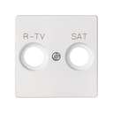 Placa para tomadas indutivas R-TV+SAT branco mate Simon 82 Concept