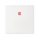 Tecla individual con visor para mecanismos S.75 blanco mate Simon 82 Concept
