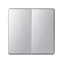 Double Switch 10AX Quick Connect + Rockers Aluminium Simon 82 Concept