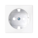 Conjunto semi-montado de base de enchufe schuko 16 A 250V~ con sistema de emb. a tornillo blanco mate Simon 82 Concept