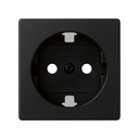 German socket outlet 16A 250V~ with screw terminal connection system matt black Simon 82 Concept