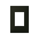 Placa de 3 posto 4x2 preto fosco Simon 35