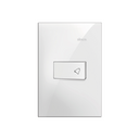 Conjunto de 1 pulsador de campainha 1 placa de 1 posto 4x2 com suporte 10 A 250 V~ branco Simon 35