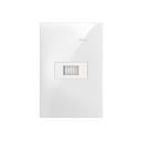 Conjunto de 1 cigarra automático 1 placa de 1 posto 4x2 com suporte 10 A 250 V~ branco Simon 35
