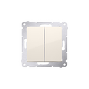 Bouton poussoir double 10AX 250V Marfil Simon 54
