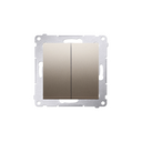 Bouton poussoir double 10AX 250V Cava Simon 54