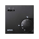 Surface mount thermostat for cooling or heating graphite Simon 75