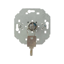 2-way switch/push button with key 5A 250V~ (key removable in rest position) and welding terminal connection system
