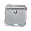 2-way switch for card with 1 micro switch and light indicator 250V~ aluminium Simon 75