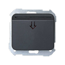 2-way switch for card with 1 micro switch and light indicator 250V~ graphite Simon 75