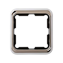 Frame for 1 element chrome Simon 75