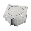 Unidad portamecanismos IP66 con cierre de seguridad y una base de enchufe toma italiana P40 con 1RJ45 categoría 6 UTP acero inox Simon K45