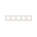 Minimal aesthetic frame for CLEAN Schuko socket outlet for 5 elements matt white Simon 270