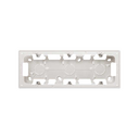 Surface-mount box 3 elements matt white Simon 270
