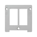 Side cover with direct access 2 connectors with 3 poles for aluminium bracket Ofiblock Compacts light grey Simon K45