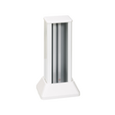 Aluminum column single face for 2 double positions white Simon Cima
