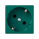 Schuko socket outlet 16A 250V~ with safety device and quick terminal connection green Simon K45