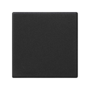 Blind cover for 1 element black Simon K45