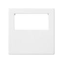 Trim plate for 1 quick connection connector with 3 poles male or female for 1 element white Simon K45