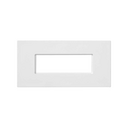 Trim plate for 1 quick connection connector with 5 poles male or female for 2 elements white Simon K45