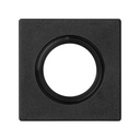 Trim plate for tube inlet or cable gland 22 mm diameter for 1 element black Simon K45