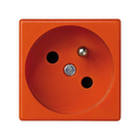 French socket outlet 16A 250V with safety device and quick terminal connection orange Simon K45