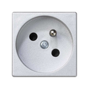 French socket outlet 16A 250V with safety device and quick terminal connection aluminium Simon K45