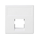 Voice and data flat plate for 1 element without dust cover for 1 R&M® RJ45 connector white Simon K45
