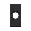 Trim plate for 1 S-Video connector for 1 element black Simon K45