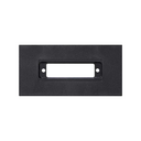 Trim plate for 1 SUB-D25 connector (parallel port) for 2 elements black Simon K45