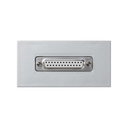 SUB-D25 connector (parallel port) female with trim plate aluminium Simon K45