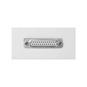 Conector SUB-D25 (Puerto paralelo) hembra con placa embellecedora blanco Simon K45