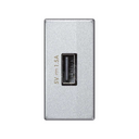 Chargeur 1,5 A 5V CC type A port USB aluminium Simon K45