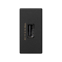 Chargeur 2.1A 5V CC type A port USB graphite Simon K45