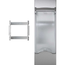 Plaque pour disjoncteur magnétothermique ou disjoncteur différentiel au format DIN pour 3 éléments aluminium Simon K45