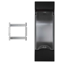 Trim plate for MCB or DIN format RCCB for 3 elements black Simon K45