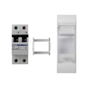 Two-pole MCB 10A for 3 elements with trim plate white Simon K45