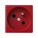 Prise de courant française 16A 250V ~ avec dispositif de sécurité, voyant lumineux et connexion de borne à vis rouge Simon K45