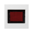 Trim plate with voltage indicator for 1 element white Simon K45