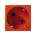 Schuko socket outlet 16A 250V~ with safety shutter, indicator light and screw terminal connection orange Simon K45