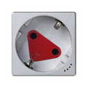 Schuko socket outlet 16A 250V~ with safety device, indicator light and screw terminal connection aluminium Simon K45