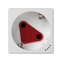 Prise Schuko 16 A 250 V~ avec obturateur de sécurité, témoin lumineux et bornage à vis blanc Simon K45