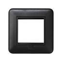 Frame and frame holder for surface mount and flush mount wall box for 1 element black Simon K45