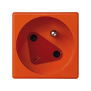Base de enchufe francesa 16 A 250V~ con obturador de seguridad y embornamiento rápido naranja Simon K45