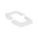 Ceiling trim for column with 2 sides oval white Simon K45