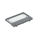 Hinged cover for adjustable floor box or service cover in concrete or raised floor for 2 elements grey Simon 500 Cima