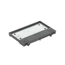 Hinged cover for adjustable floor box or service cover in concrete or raised floor for 2 elements graphite Simon 500 Cima