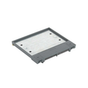 Hinged cover for adjustable floor box or service cover in concrete or raised floor for 4 elements grey Simon 500 Cima