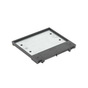 Hinged cover for adjustable floor box or service cover in concrete or raised floor for 4 elements graphite Simon 500 Cima