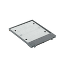 Hinged cover for adjustable floor box or service cover in concrete or raised floor for 6 elements grey Simon 500 Cima